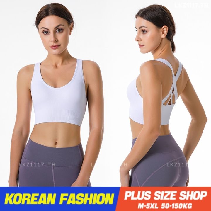 plus-size-tanktop-เสื้อกล้ามสาวอวบ-ไซส์ใหญ่-ผู้หญิง-เสื้อกล้ามครอป-คอกลม-ข้าม-เว้าหลัง-ฤดูร้อน-สไตล์เกาหลีแฟชั่น-v728