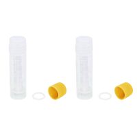 200 Pieces of 1.8 Ml Graduated Centrifuge Tube, Laboratory Cryotube, Orange Screw Cap Centrifuge Tube for Analysis