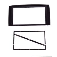 new discount Double Din Fascia For Volkswag VW Touareg Multivan Transporter Radio DVD Stereo Panel Dash Mount Install Trim Kit Refit Frame