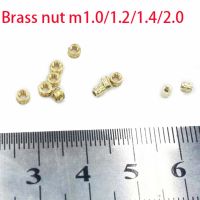 m1 m1.2 m1.4 M1.6 Brass nut phone micro nut fastener Circular Knurl  nut precision electronic maitance repair screw kit parts Nails  Screws Fasteners