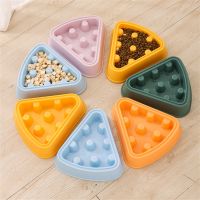 Pet Feeding Dishes Puppy Cats Slow Food Bowl Anti-Gulping Non-slip Pets Slower Feeder Medium Small Dogs Choke-proof Puzzle Bowls