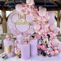 131Pcs Mouse Theme Party Balloon Pink Latex Balloon Arch Garland Kit Baby Shower Kids Birthday Party Supplies