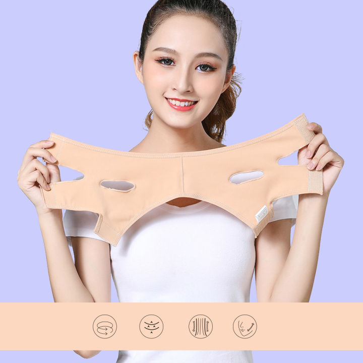 ส่งจากกรุงเทพ-v-shape-face-lift-up-tools-หน้ากากใบหน้าบาง-slimming-facial-masseter-double-chin-skin-bandage-belt-สายรัดหน้าเรียว-ที่รัดหน้าเรียว-หน้าเรียว-หน้า-v-shape-หน้าวีเชฟ-รัดหน้าเรียว-ผ้ารัดหน้