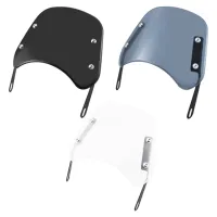 Cafe Racer Windshield Compact Sport Wind Deflector Visor เหมาะกับรถจักรยานยนต์5-7นิ้วไฟหน้ากระจก