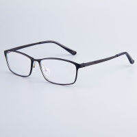 Fashion Brand Designer Business Men Frame Full-Rim Eyeglasses Frames Women Hydronalium Glasses Frames With Spring Hinge On Legs