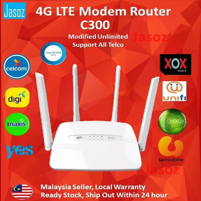 3G 4G Modified Unlimited WIFI Router Modem hotspot for Malaysia Telco