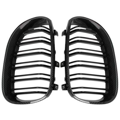 Front Bumper Kidney Grille Dual Mesh Grille for BMW 5 Series E60 E61 M5 520I 535I 550I 2003-2010 Sedan