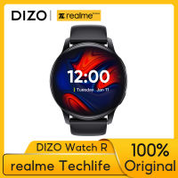 Realme นาฬิกา DIZO สมาร์ทวอท์ช360*360ดิสเพลย์ AMOLED กันน้ำสายรัดข้อมือฟิตเนสกีฬา Smartwatch ผู้หญิงผู้ชาย12วันแบตเตอรี่