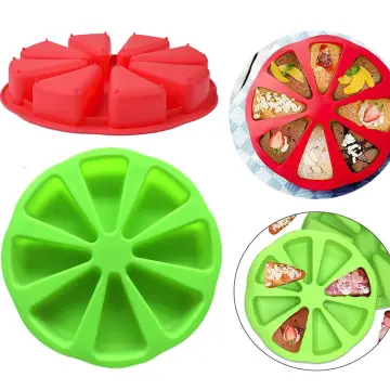 1pc Silicone Cake Scone Pan, Triangle 8 Cavity Pizza Cake Pan