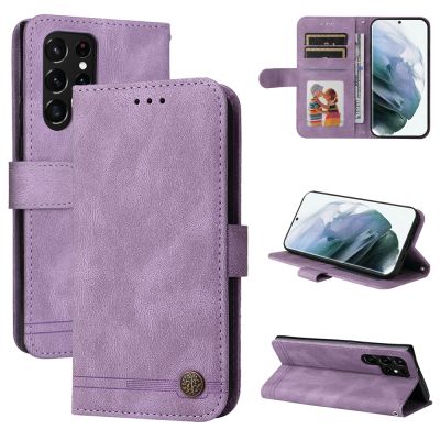 เคสโทรศัพท์ใหม่สำหรับ Samsung Galaxy S23 S21 S22 S20 S10 S9 S8กระเป๋าสตางค์หนังช่องเสียบบัตรเป็นบวก/S23 S22 S21 S20อัลตร้า/S23 S20แม่เหล็ก S10E ปลอกเคสแบบพับปิดได้