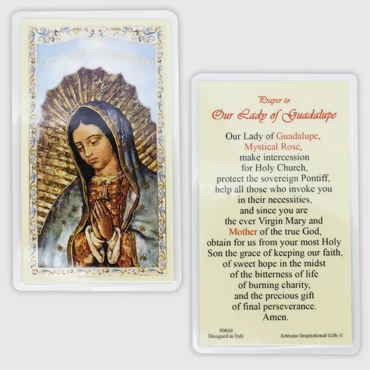 Holy Card Laminated Paper - Catholic - Artesano Gifts 