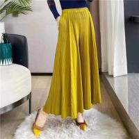 Miyake Pleated Large Swing Wide Leg Pants Women Spring And Summer 2022 New High Waist Loose Skirt Pants High-End Pants