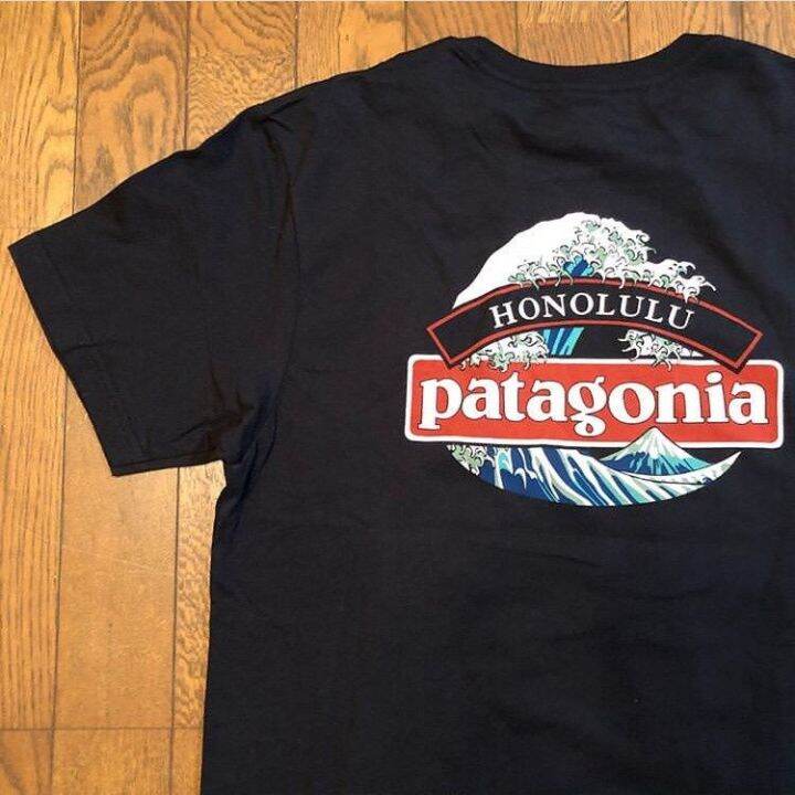 patagonia-patagonia-เสื้อแขนสั้นผู้ชาย-เสื้อลำลองหลวมลูกฟูกแบบมีจำนวนจำกัด