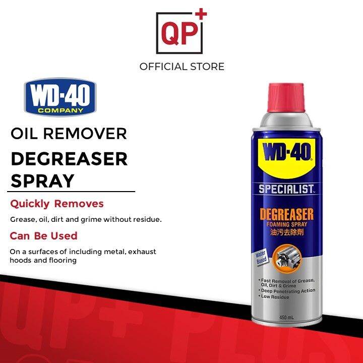 WD40 FAST ACTING DEGREASER (450ml) OIL REMOVER MEMBASMI MINYAK SPRAY Lazada