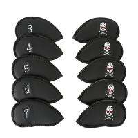 ┇▬ amazon ebay cover skull Velcro cap set 10 sets of golf irons