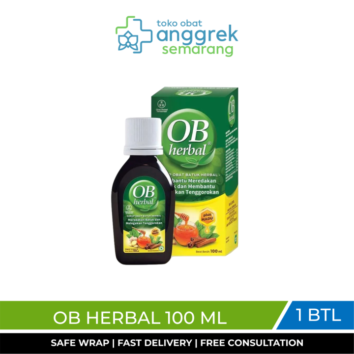 Ob Herbal 100ml Obat Batuk Herbal Membantu Untuk Meredakan Batuk Dan