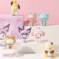 ส่งเร็วเซเรียสกอดเพื่อน7ชิ้น/เซ็ตรุ่น Q หุ่นแอ็คชั่น Kuromi My Melody Cinnamoroll ของเล่นโมเดลพีวีซีน่ารักคอลเลกชันตุ๊กตาของขวัญ