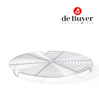 de Buyer 0237.32 Round ST Steel Grate With 3 Fet 32 / ตระแกรงพักขนม