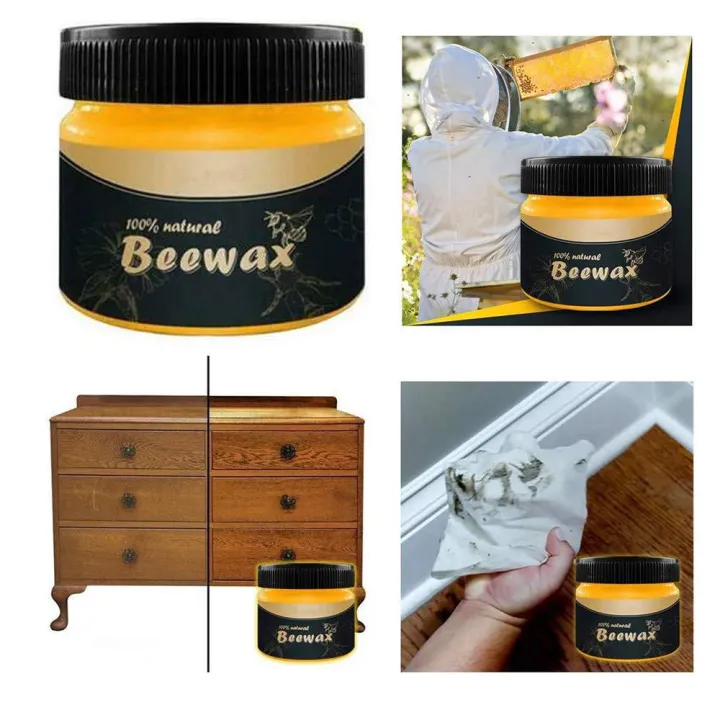 FS Natural Beewax Wood Polish, Restoration and Leather Care Waterproof