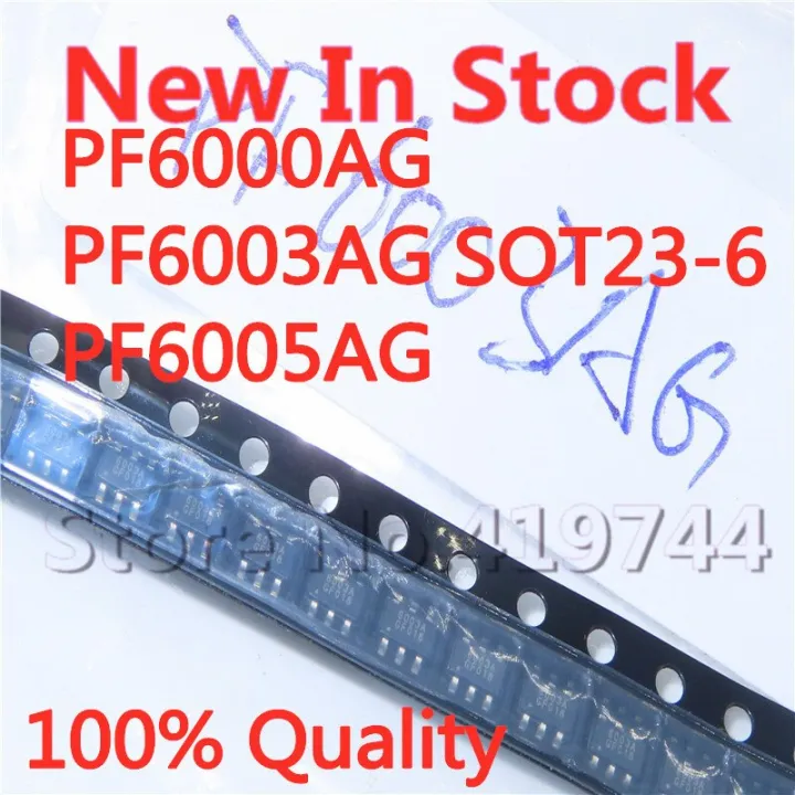 5PCS/LOT 100% New PF6000AG PF6003AG PF6005AG 6000A 6003A 6005A SOT23-6 ...