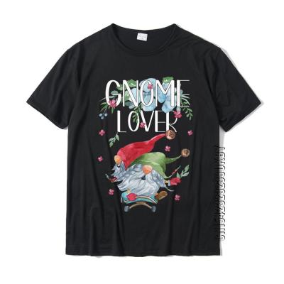 Funny Gnomes Floral Flower Tee For Hippies Unique Gnomie T-Shirt Coupons MenS Top T-Shirts Crazy Tops &amp; Tees Cotton Leisure