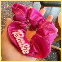 LJ5FD14O แฟชั่นสำหรับผู้หญิง ตุ๊กตาบาร์บี้ scrunchie อีลาสติก สีทึบทึบ ยางรัดผม ที่มัดผม อุปกรณ์เสริมผม เชือกมัดผม สำหรับผู้หญิง