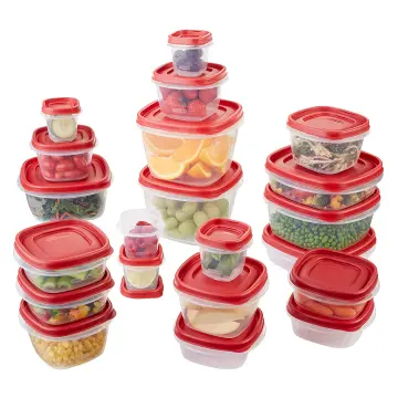 Rubbermaid Flex and Seal Food Storage Containers with Easy Find Lids, 42 Piece Set, Teal, Blue