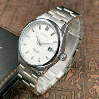 Seiko_Luxury Mens Automatic Mechanical นาฬิกาข้อมือสแตนเลสคลาสสิกนาฬิกาสปอร์ตกันน้ำ30 เมตรกันน้ำส่องสว่างนาฬิกา