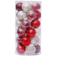 Christmas Tree Pendant 6cm Transparent Ball Christmas Ball Set Mall Wedding Party Holiday Decoration Supplies