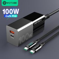 100W Gan USB C อะแดปเตอร์ชาร์จไฟติดผนัง2พอร์ต PD 100W PPS QC4 SCP สำหรับ Macbook Ipad 13 S22 MI 11/10 P40/30