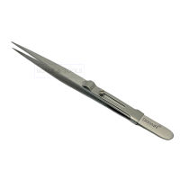 ปากคีบมีตัวล็อค ยาว 15.5 Cm. แหนบ ปากคีบ ที่คีบเพชรพลอยแบบมีตัวล็อค Gogna tweezers stainless steel