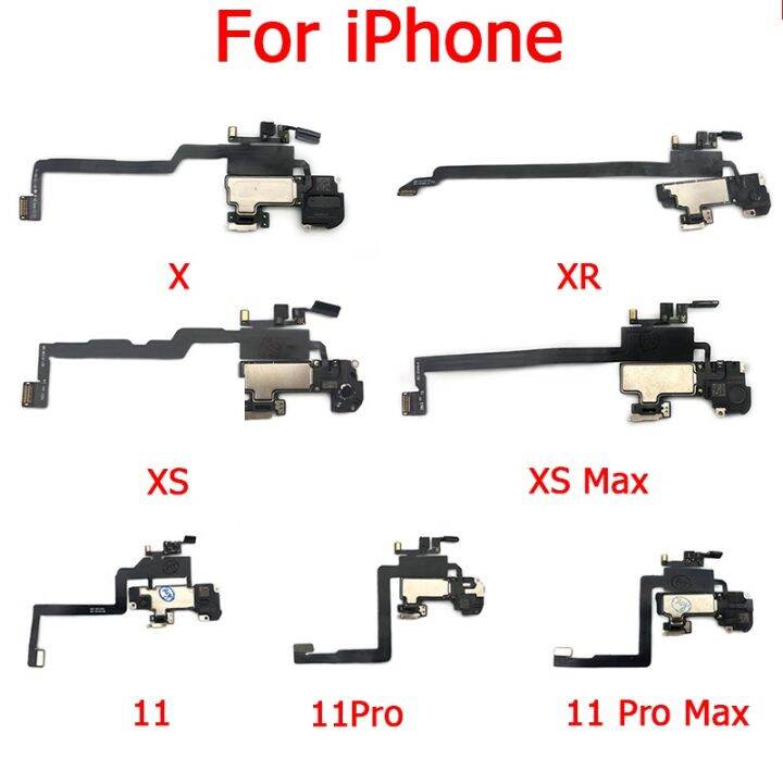 Original New Ear Speaker Earpiece Flex For Iphone X Xr Xs 11 Pro Max Proximity Light Sensor Flex 6524