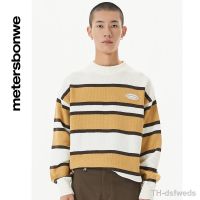 【hot】№☃  Metersbonwe Striped O-neck Sweater Men Pullover Sleeve Knitted Cotton Male