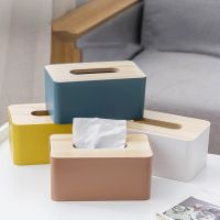 Wooden Tissue Box with Removable Lid Eco-friendly Tissue Container Towel Tissue