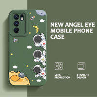 เคสลาย Angel Eyes สำหรับ OPPO Reno6 4G 5G Reno6 Pro Plus 5G Reno7 Z ไลท์เอซ F21 Pro Realme นักบินอวกาศฝาครอบเลนส์โทรศัพท์ TPU แบบน่ม X2