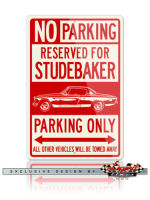 Studebaker Starlight Coupe 1953ที่จอดรถสำรองป้ายดีบุกเท่านั้น