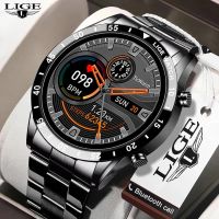 ஐ✱ LIGE 2022 Fashion Full Circle Touch Screen Smart Watches Mens Waterproof Sport Fitness Watch For Bluetooth Call Smart Watch Men