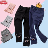 IQANGEL  เลกกิ้งสาว，ฉบับภาษาเกาหลี Slim เด็กเก้าจุด Leggings，เลกกิ้งอเนกประสงค์แฟชั่น กางเกงขายาวทรงเข้ารูป ใส่สบาย กางเกงเลคกิ้งเด็ก กางเกงเด็กหญิง