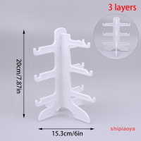 Shipiaoya ชั้นวางโชว์5ชั้นแบบที่หนีบแว่นกันแดด3X4ที่ตั้งโชว์จัดระเบียบ