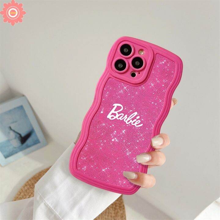 เคสโทรศัพท์มือถือนิ่ม-ลายบาร์บี้-หยัก-ดาว-วิบวับ-สําหรับ-12c-10c-9c-10a-9t-9-a1-10-9a-note-8-10s-11s-9s-11t-poco-x3-nfc-ฝาครอบขอบ