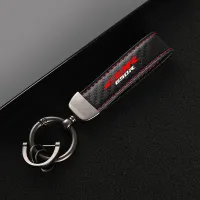 Leather Motorcycles keychain horseshoe buckle jewelry key chain for Honda CBR650R CB650R CB650F Accessories