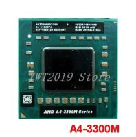 Original for AMD planform A4-3300M Processor 2MB L2 Cache 1.90 GHz Socket FS1 PGA722 ( AM3300DDX23GX A4 3300M 35W Laptop CPU Note Books Pads