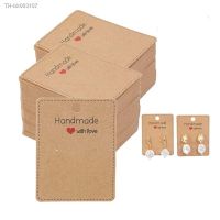 ♗▣ 50pcs 6.5x5cm Earring Display Cards Paperboard Cardboard For Jewelry Stand Holder Small Business Packaging Organizer Supplies
