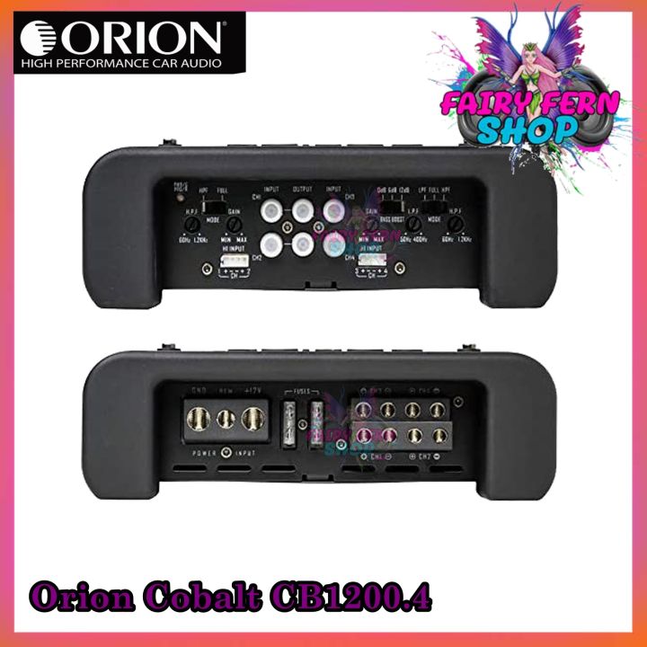 orion-cobalt-cb1200-4-แอมป์ขยายเสียง-4-ch-class-ab-1200-วัตต์-ตอบสนองความถี่-10000-36000เฮิร์ต-เพาเวอร์แอมป์รถยนต์สัญชาติอเมริกัน-ของแท้-พาวเวอร์แอมป์รถยนต์