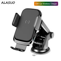 Fast Qi Car Wireless Charger 15W For iPhone 12 11 Xiaomi Samsung 9 10 Auto Clamping Wireless Charging Air Vent Car Phone Holder