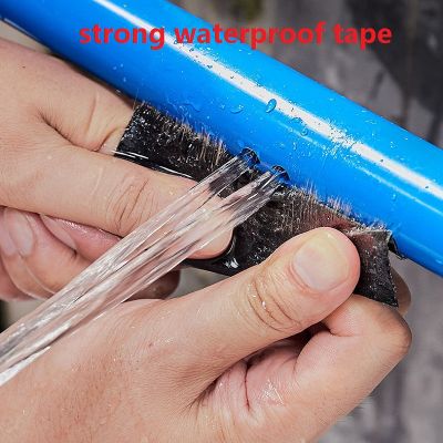 150 ซม.เทปซ่อม Super Strong เทปกันน้ำเทปกาวไฟเบอร์หยุดการรั่วไหล Self ห้องน้ำ Duct Sealing Fix เทปฉนวน-Shop5798325