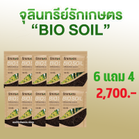 รักเกษตร BIO SOIL ไบโอซอย หัวเชื้อจุลินทรีย์พืช สูตรเข้มข้น ย่อยสลายฟางข้าว บำรุงลึก เร่งราก กำจัดข้าวดีด ข้าวเด้ง แตกกอ บำรุงข้าว 6 แถม 4