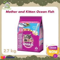 Dog food Whiskas Cat Food For Mother and Kitten Ocean Fish 2.7 kg อาหารสุนัข อาหารหมา