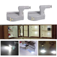 48PCS LED Inner Hinge Lamp Under Cabinet Lights Universal Wardrobe Cupboard Sensor Lights for Closet Bedroom Kitchen Night Lamp