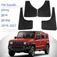 JB74สำหรับ Suzuki Jimny JB74W 2019 2020 2021บังโคลนรถยนต์ป้องกันการสาดป้องกันการเปรอะเปื้อนอุปกรณ์เสริมบังโคลนด้านหลัง